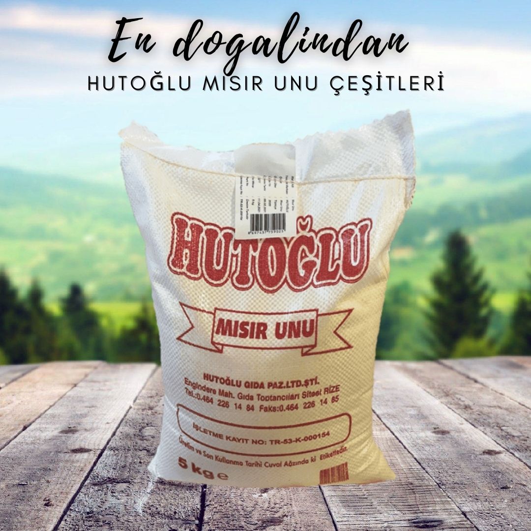 Hutoğlu Organik taş değirmen Rize mısır unu 5 kg (GULUTENSİZ ve Doğal)